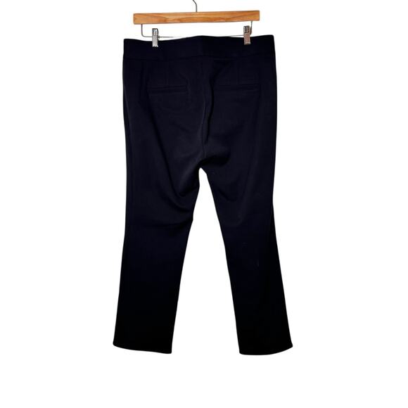 Veronica Beard Navy Blue Metro Cropped Kick Flare Pants Size 12 Work Career - Picture 2 of 7